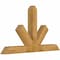 Ekena Millwork Saratoga Rough Sawn Timber Gable Bracket, Western Red Cedar, 72"W x 42"H x 6"D x 6"F, 14/12 Pitch GBW072X42X0606SAR00RWR - alternate 5